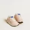 Young Marathon aus rosa Nylon mit aufgedrucktem Stern und Fersenlasche aus Leder