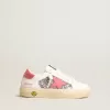 Young May mit rosa Lederstern und Fersenlasche Young May mit rosa Lederstern und Fersenlasche