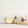 Young May School aus Leder mit Glitzerstern und Fersenlasche Young May School aus Leder mit Glitzerstern und Fersenlasche