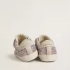 Young Old School in Silber und Pink Glitzer mit weißem Lederstern