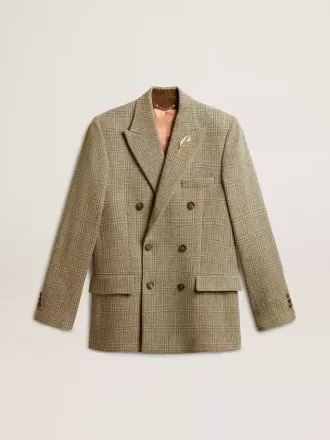 Zweireihiger Herrenblazer aus Shetlandwolle