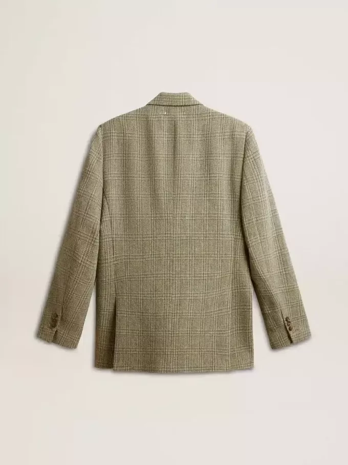 Zweireihiger Herrenblazer aus Shetlandwolle